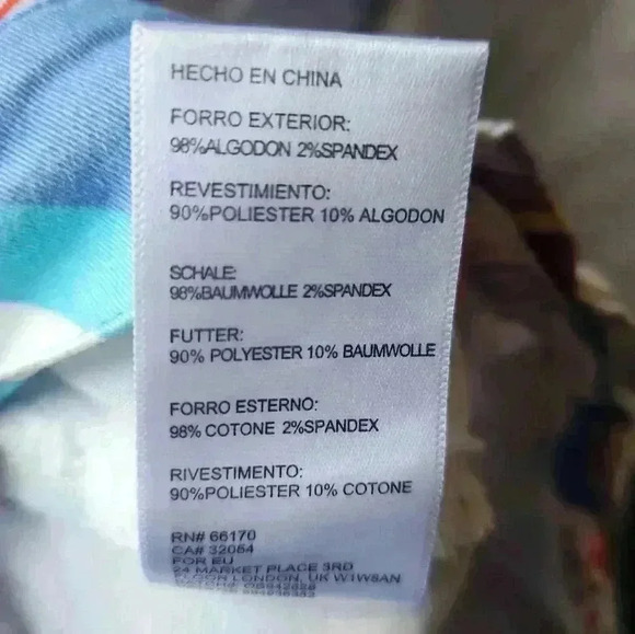 Urban Outfitters Miami Beach Tropical Novelty Print Cropped High Rise Pants 26 - Picture 11 of 11